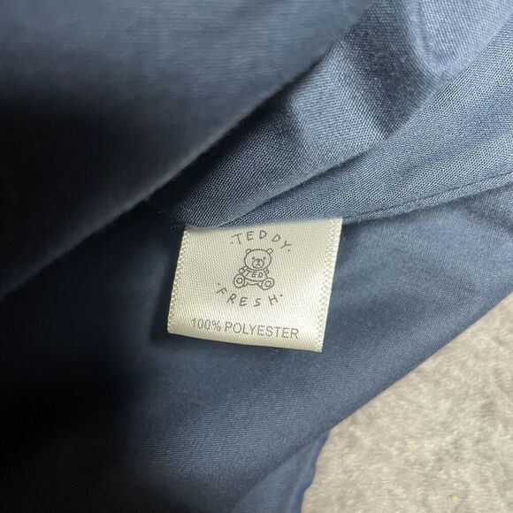 Teddy Fresh Color Block Jacket Size S Blue Green Red Snap Spellout Street Bear - Picture 7 of 8